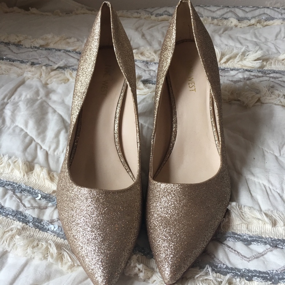 Glitter Nine West Heels